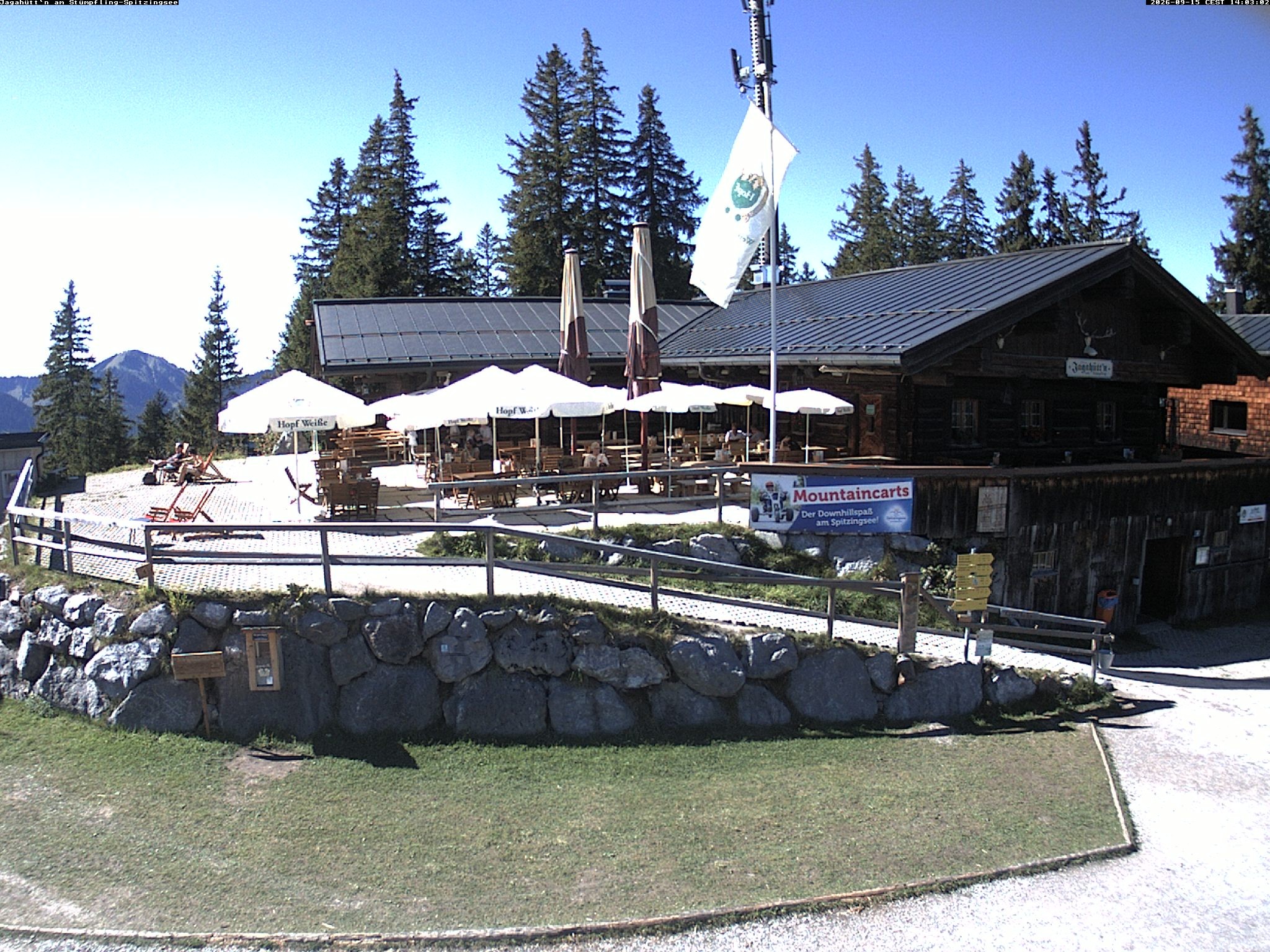 Archiv Foto Webcam Berghütte "Jagahüttn" auf dem Stümpfling