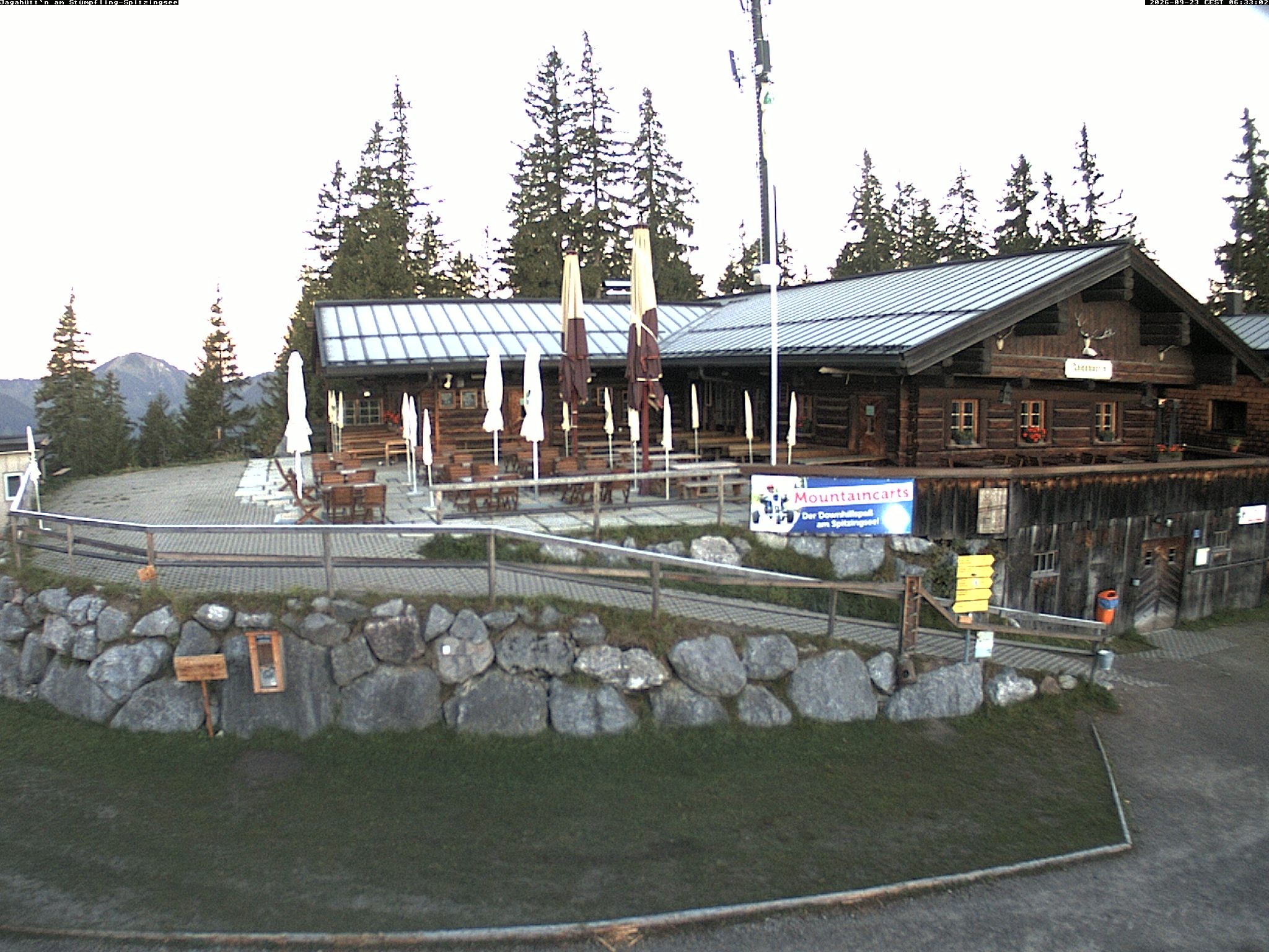 Archiv Foto Webcam Berghütte "Jagahüttn" auf dem Stümpfling
