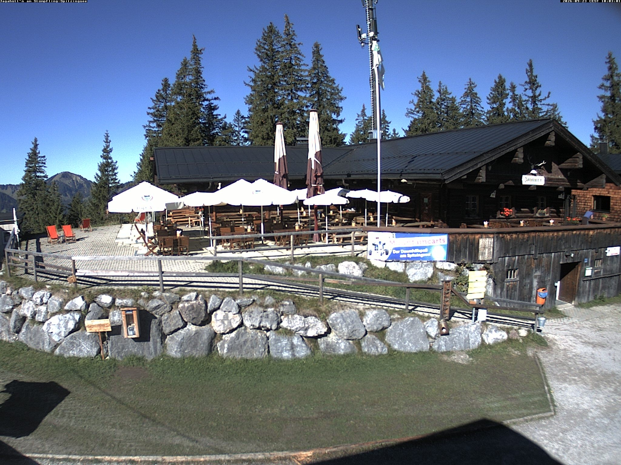 Archiv Foto Webcam Berghütte "Jagahüttn" auf dem Stümpfling