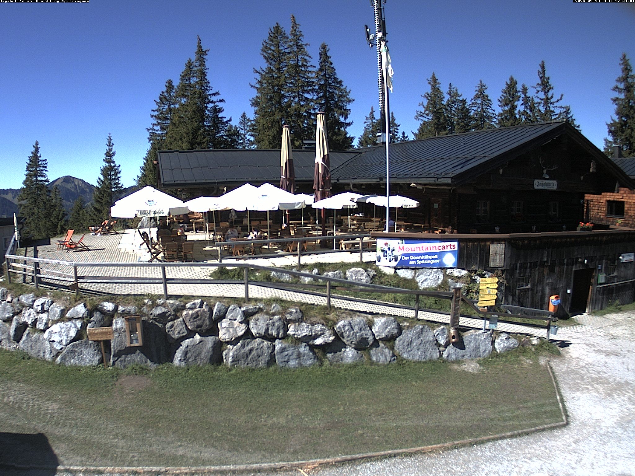 Archiv Foto Webcam Berghütte "Jagahüttn" auf dem Stümpfling