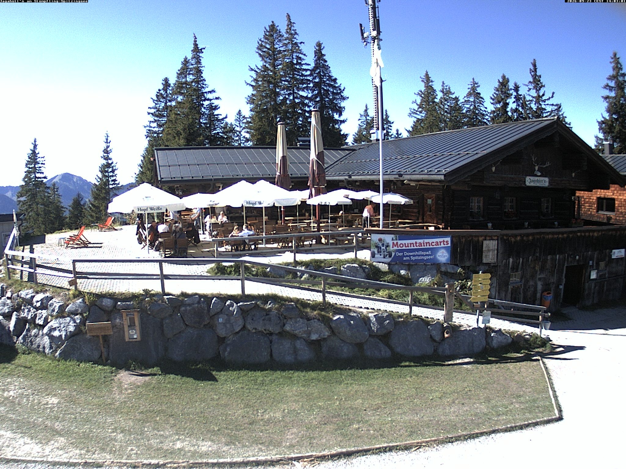 Archiv Foto Webcam Berghütte "Jagahüttn" auf dem Stümpfling