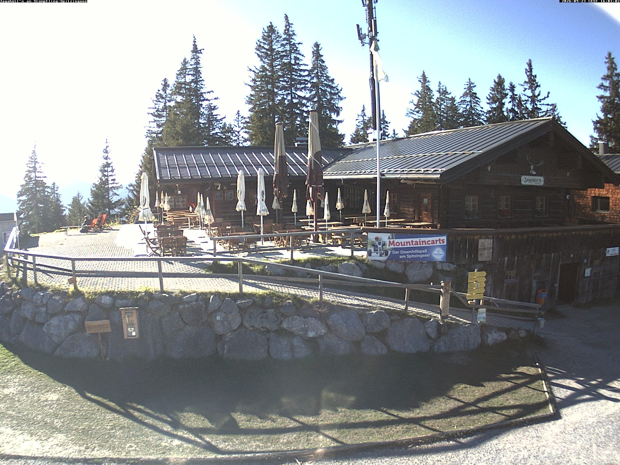 Archiv Foto Webcam Berghütte "Jagahüttn" auf dem Stümpfling