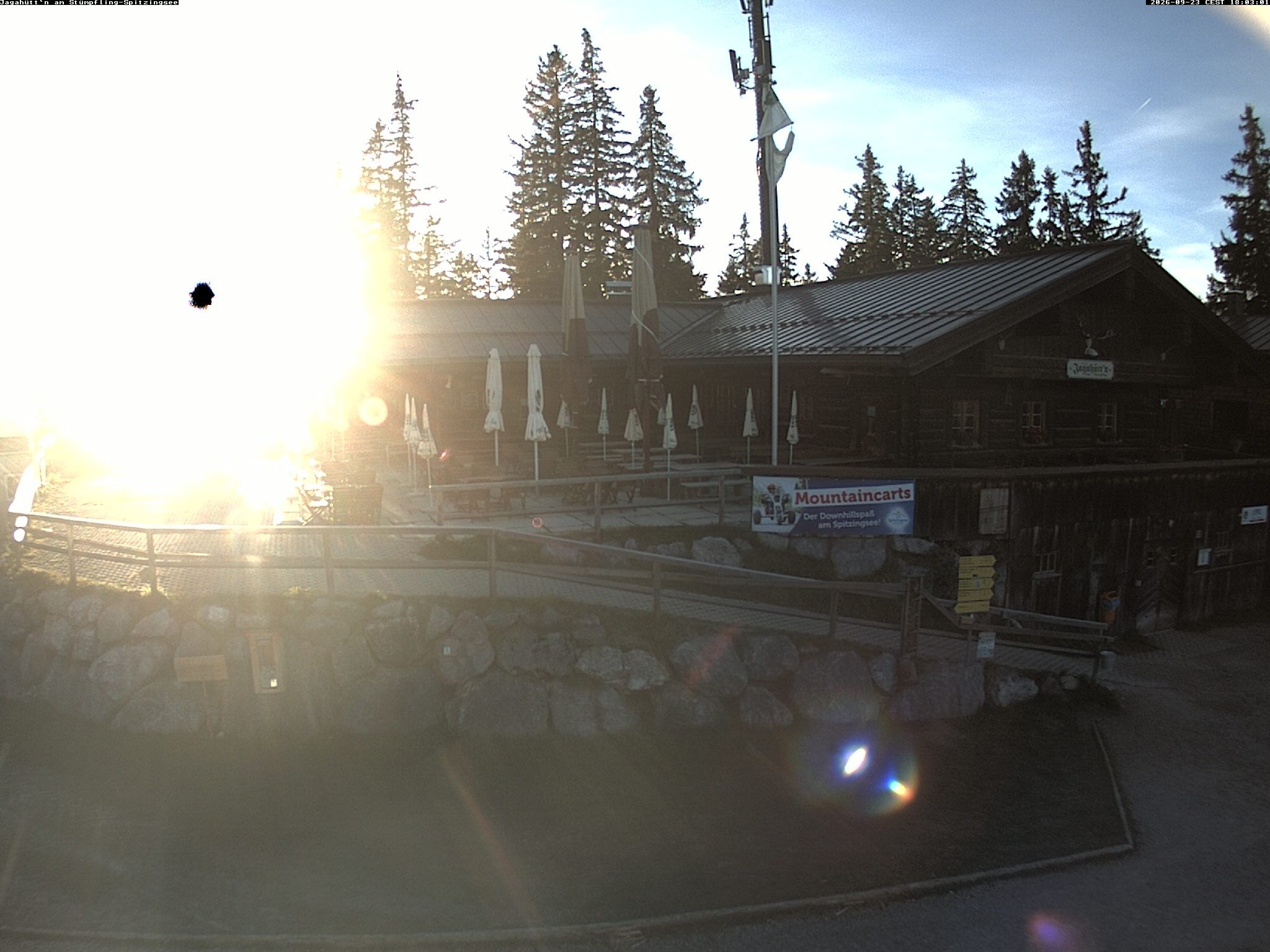Archiv Foto Webcam Berghütte "Jagahüttn" auf dem Stümpfling