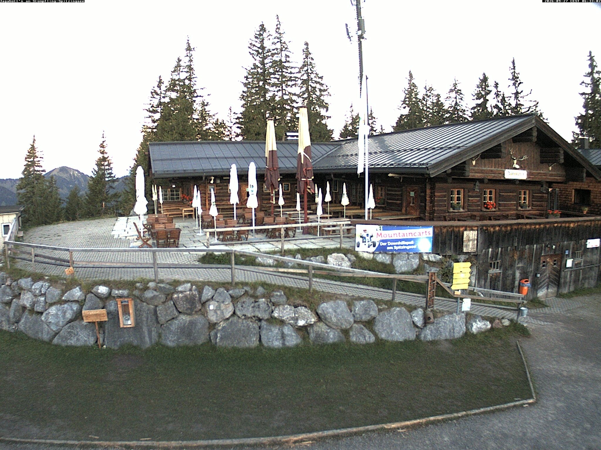 Archiv Foto Webcam Berghütte "Jagahüttn" auf dem Stümpfling