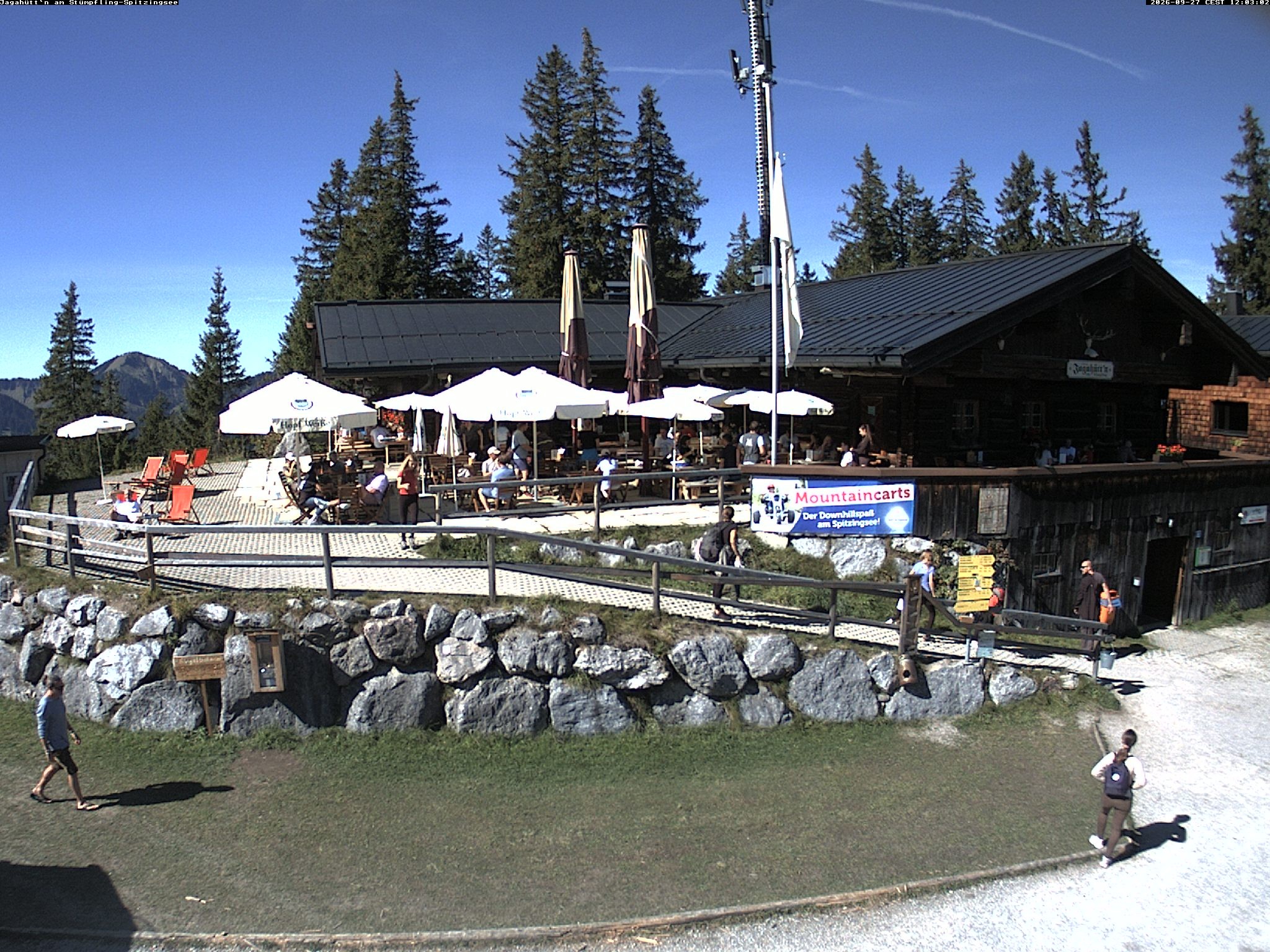 Archiv Foto Webcam Berghütte "Jagahüttn" auf dem Stümpfling