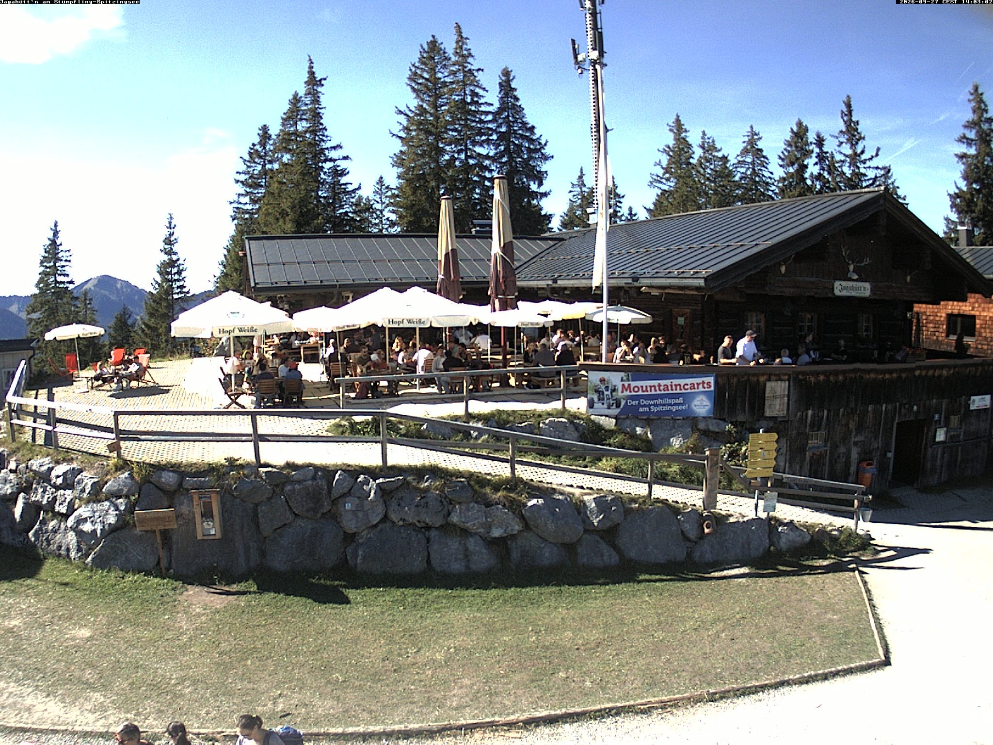 Archiv Foto Webcam Berghütte "Jagahüttn" auf dem Stümpfling