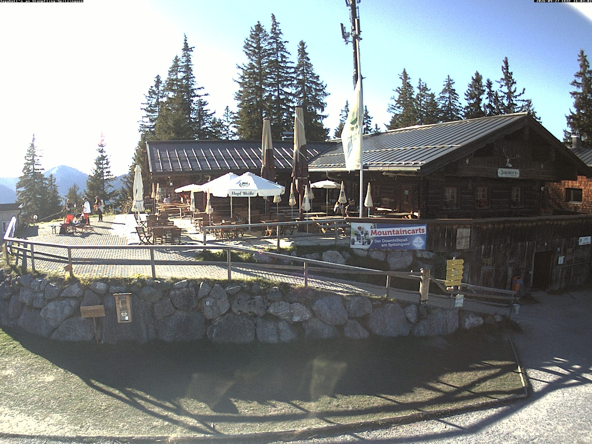 Archiv Foto Webcam Berghütte "Jagahüttn" auf dem Stümpfling