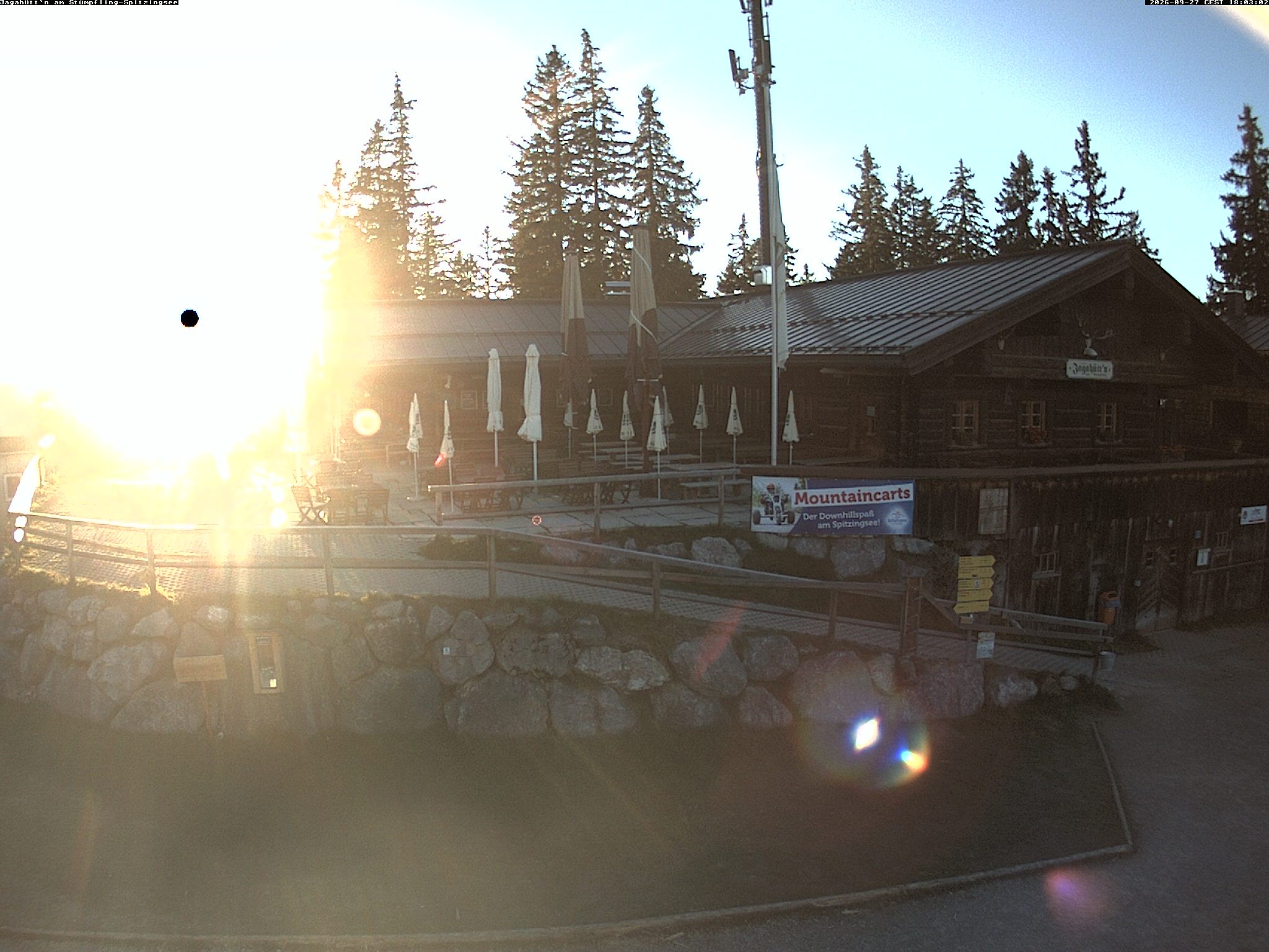 Archiv Foto Webcam Berghütte "Jagahüttn" auf dem Stümpfling