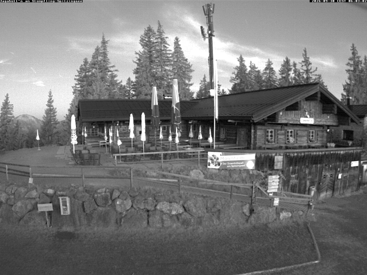 Archiv Foto Webcam Berghütte "Jagahüttn" auf dem Stümpfling