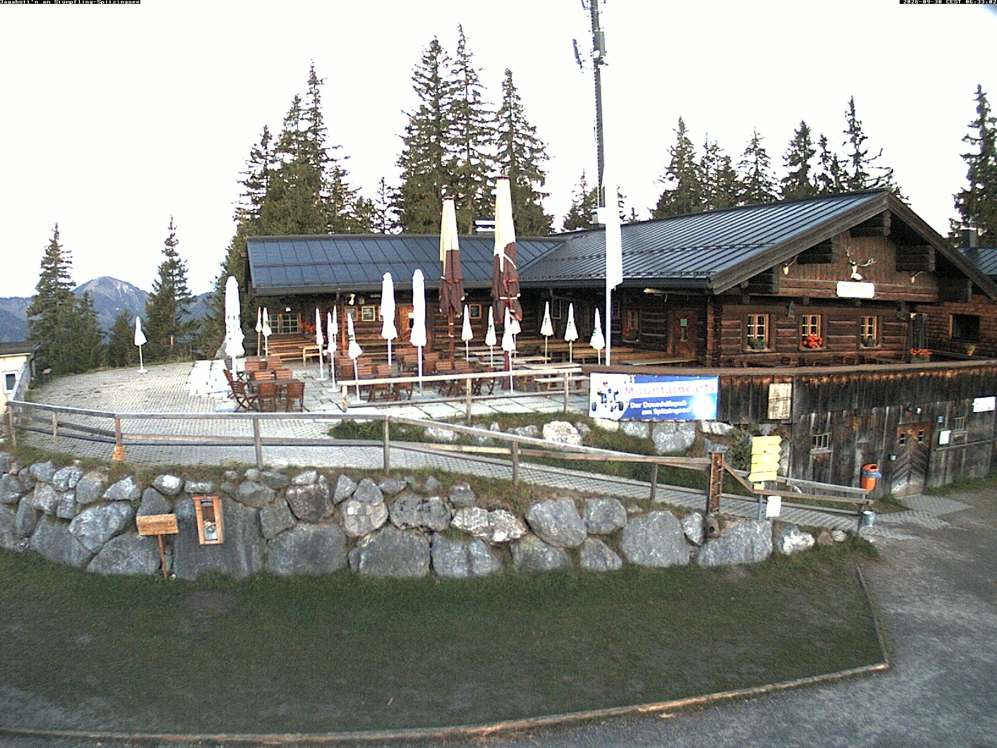 Archiv Foto Webcam Berghütte "Jagahüttn" auf dem Stümpfling
