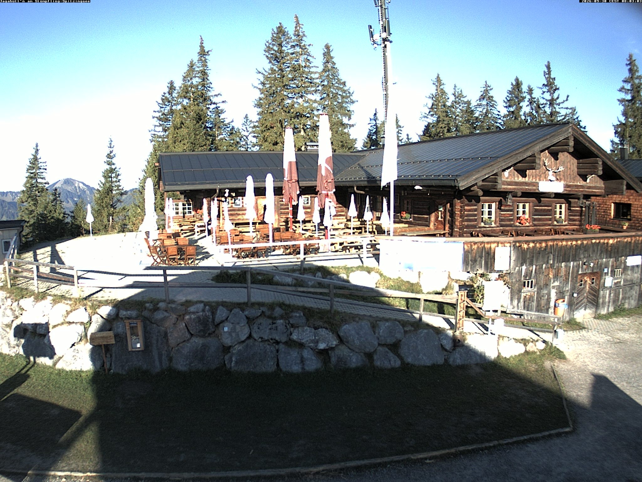Archiv Foto Webcam Berghütte "Jagahüttn" auf dem Stümpfling