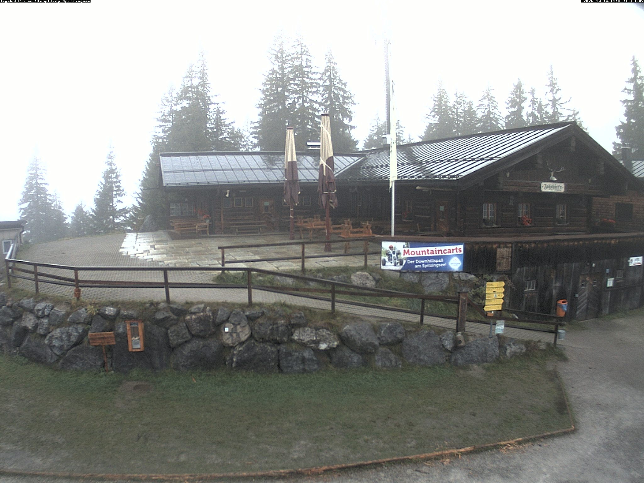Archiv Foto Webcam Berghütte "Jagahüttn" auf dem Stümpfling