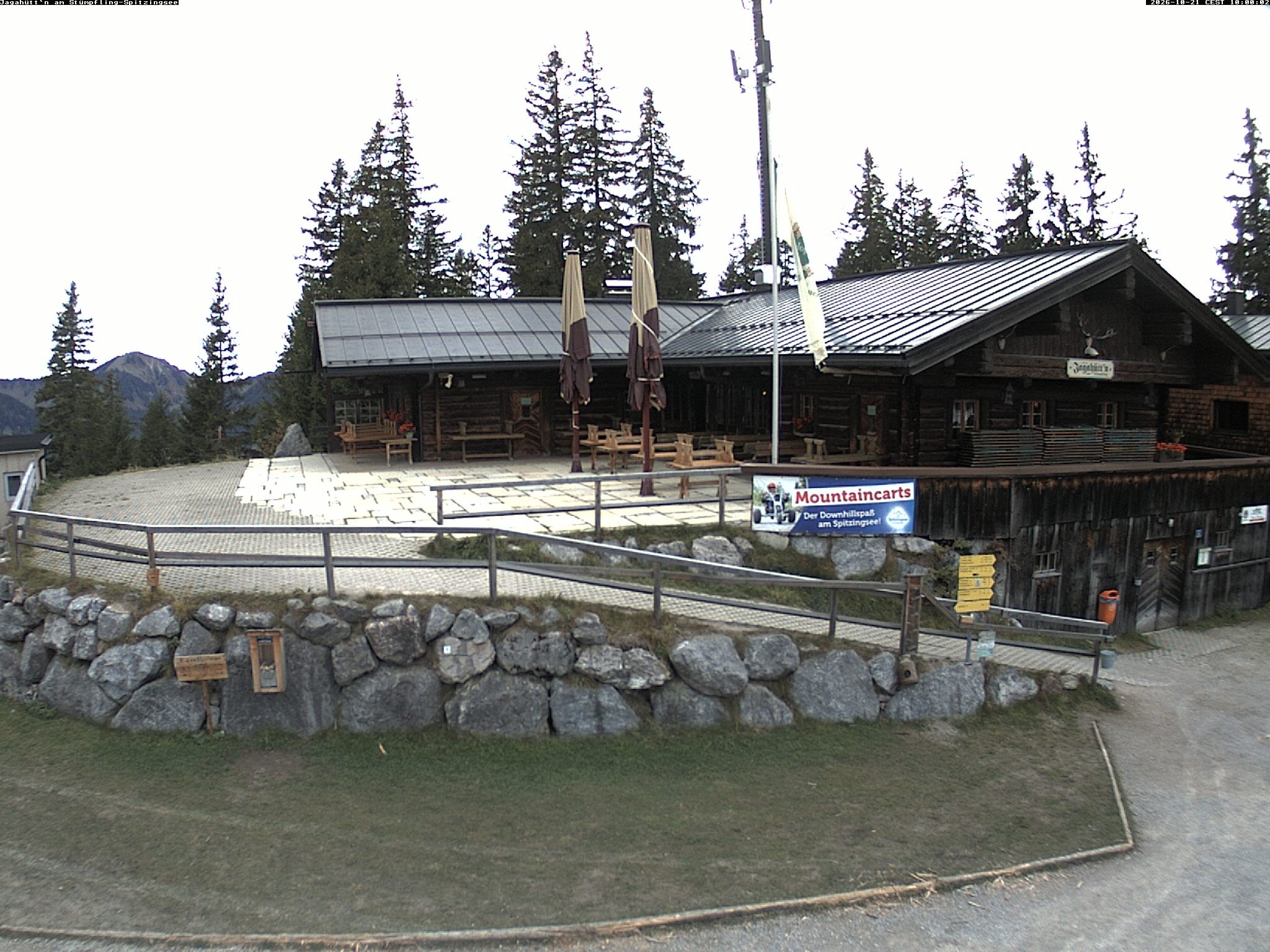 Archiv Foto Webcam Berghütte "Jagahüttn" auf dem Stümpfling