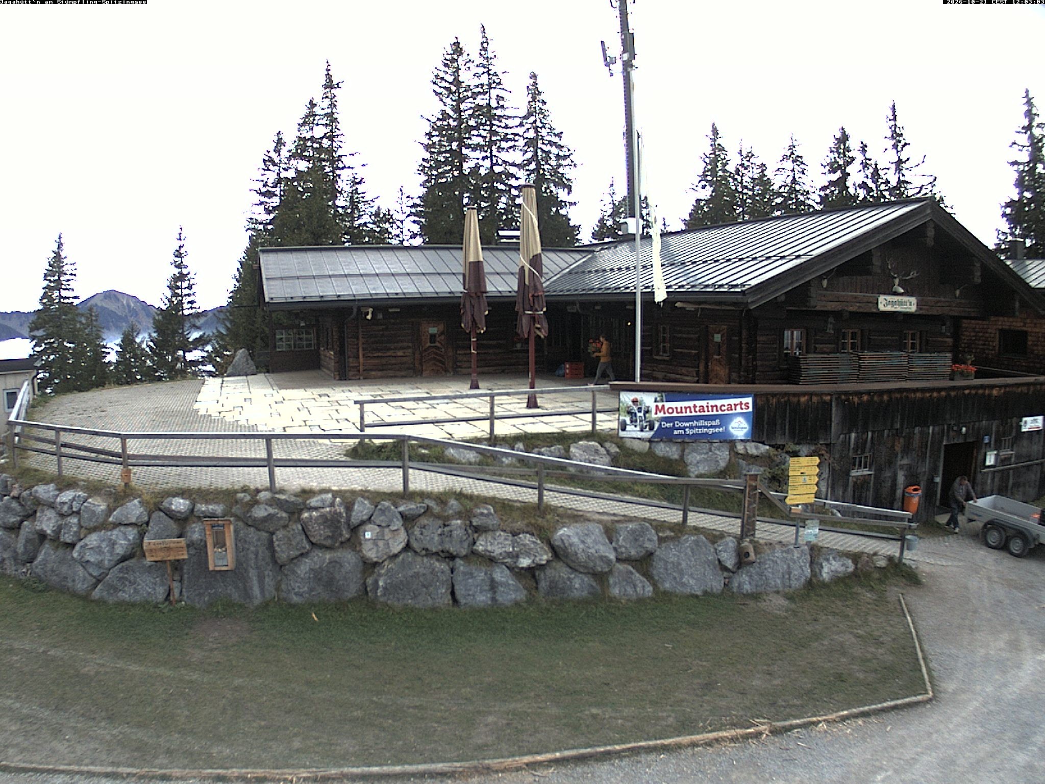 Archiv Foto Webcam Berghütte "Jagahüttn" auf dem Stümpfling