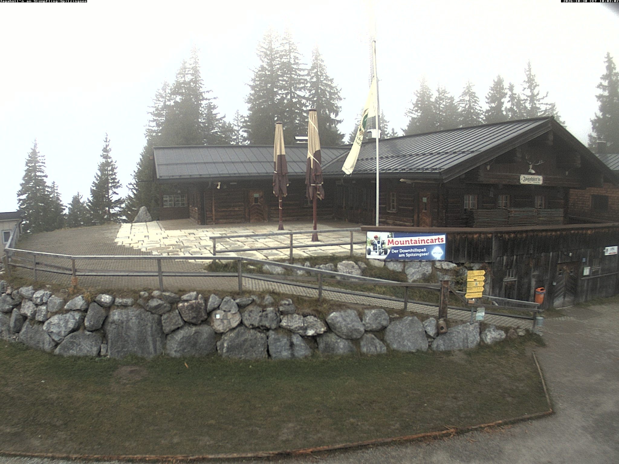 Archiv Foto Webcam Berghütte "Jagahüttn" auf dem Stümpfling
