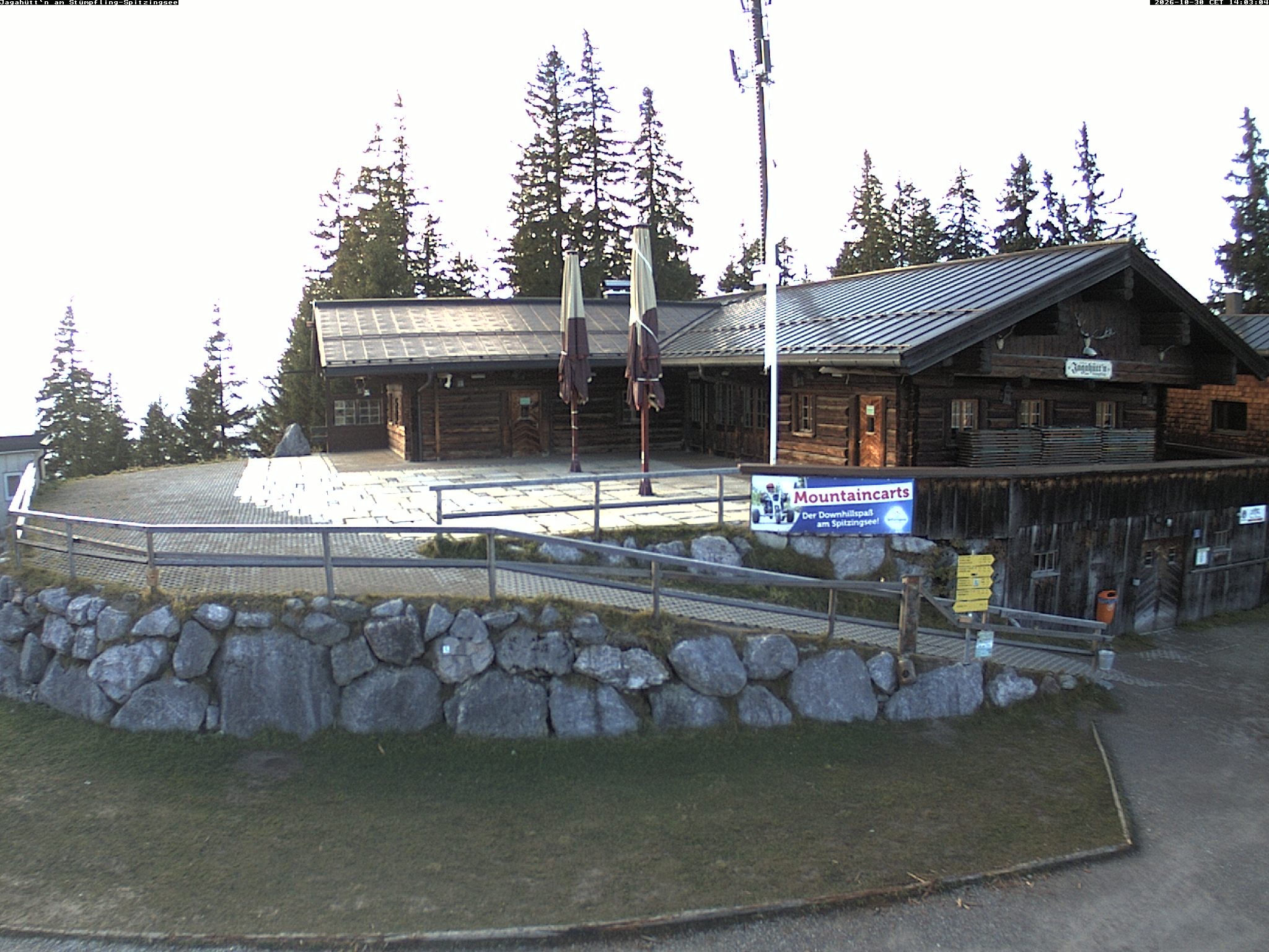 Archiv Foto Webcam Berghütte "Jagahüttn" auf dem Stümpfling