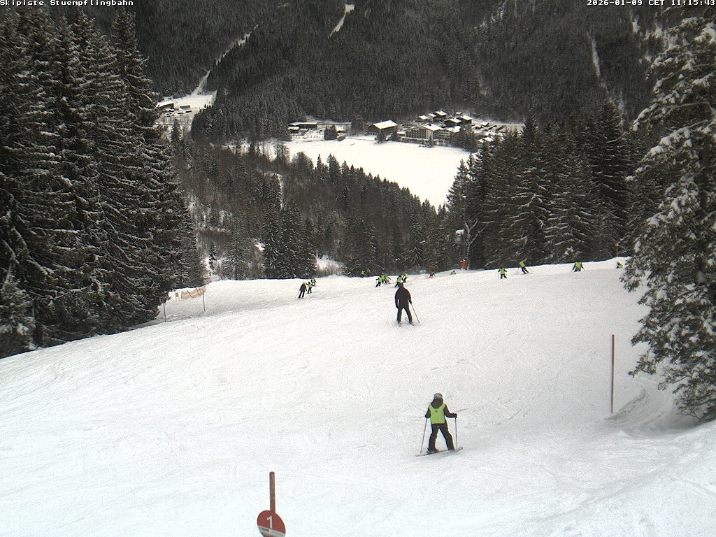 Archiv Foto Webcam Skiabfahrt "Stümpfling"