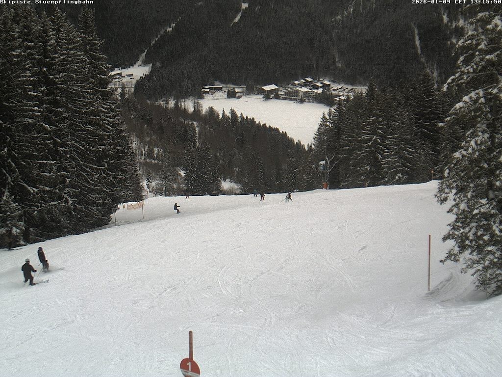 Archiv Foto Webcam Skiabfahrt "Stümpfling"