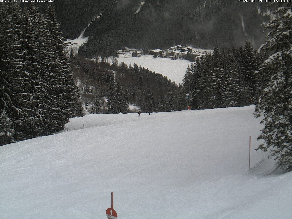 Archiv Foto Webcam Skiabfahrt "Stümpfling"