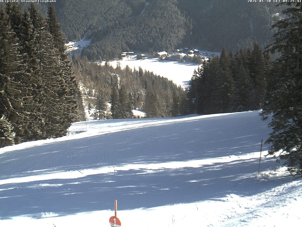 Archiv Foto Webcam Skiabfahrt "Stümpfling"
