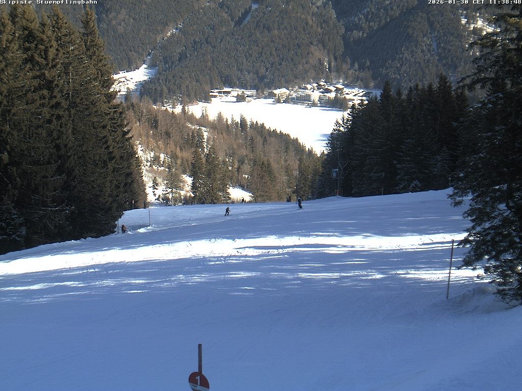 Archiv Foto Webcam Skiabfahrt "Stümpfling"