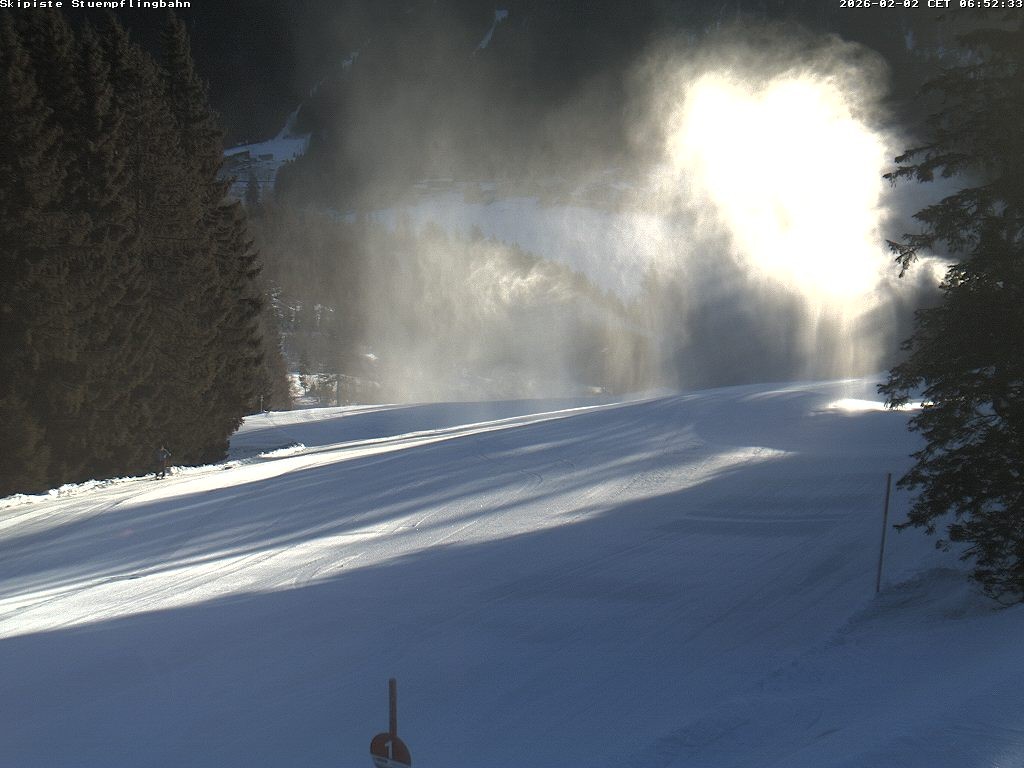 Archiv Foto Webcam Skiabfahrt "Stümpfling"