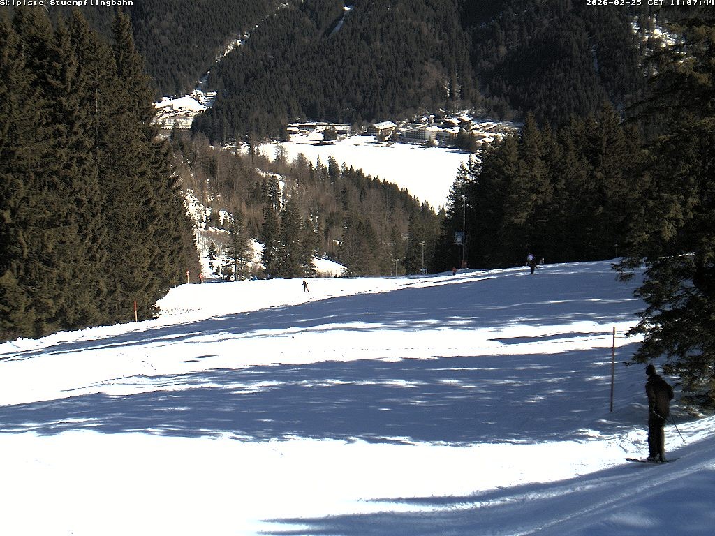 Archiv Foto Webcam Skiabfahrt "Stümpfling"