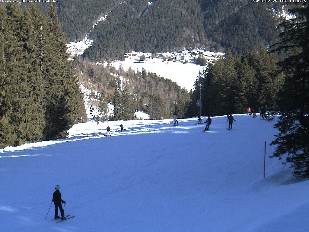 Archiv Foto Webcam Skiabfahrt "Stümpfling"