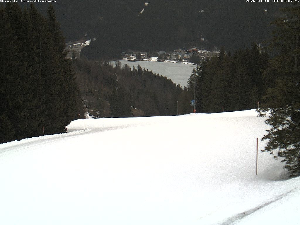 Archiv Foto Webcam Skiabfahrt "Stümpfling"
