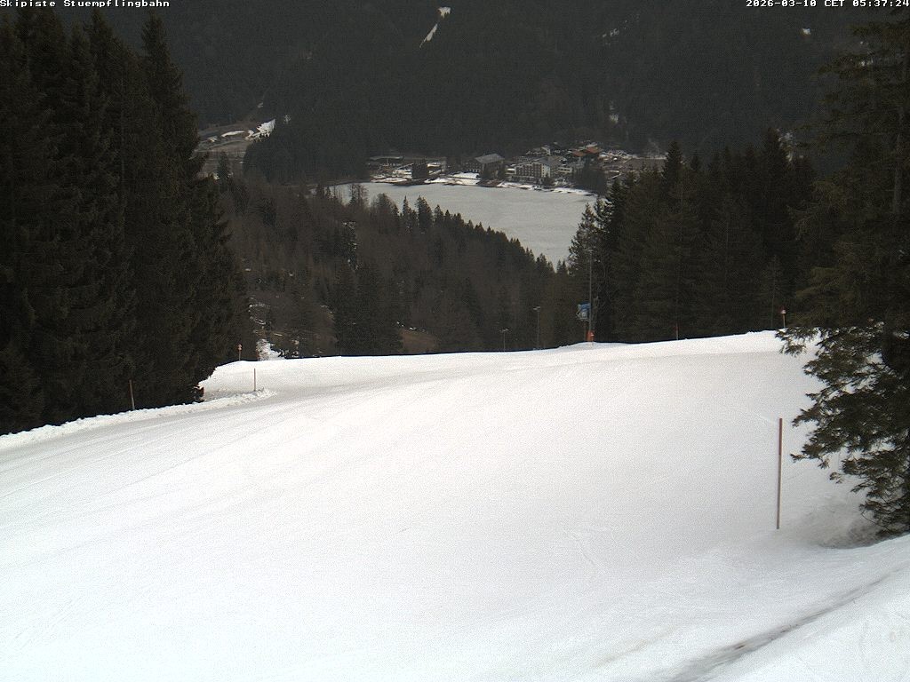 Archiv Foto Webcam Skiabfahrt "Stümpfling"