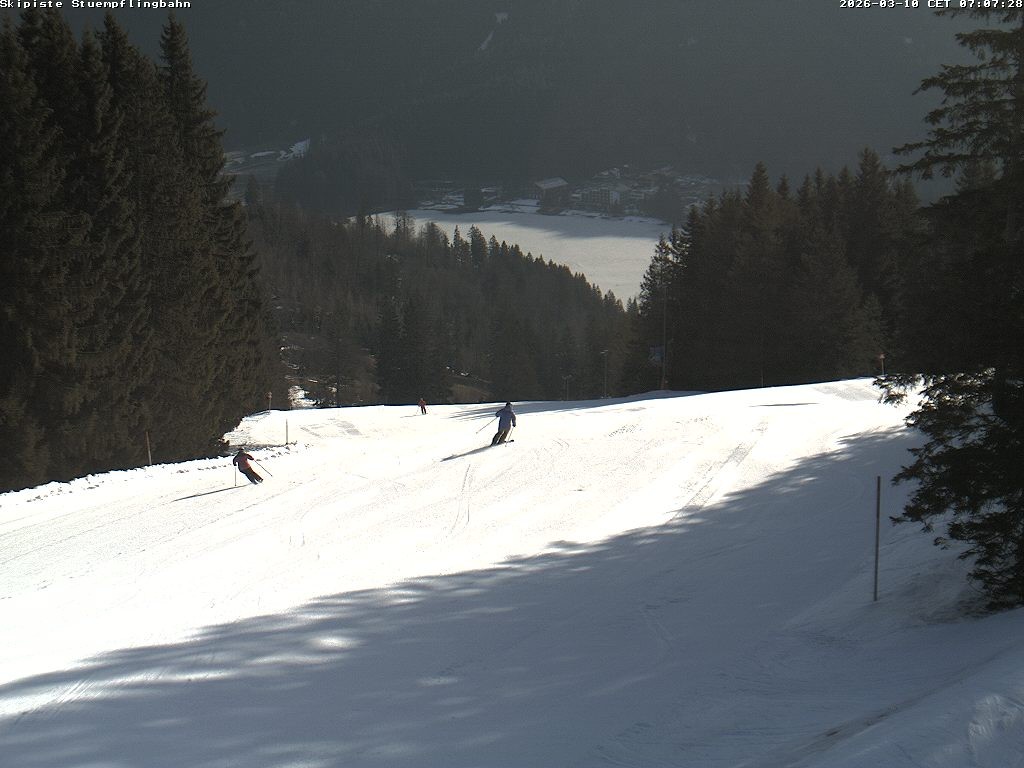 Archiv Foto Webcam Skiabfahrt "Stümpfling"