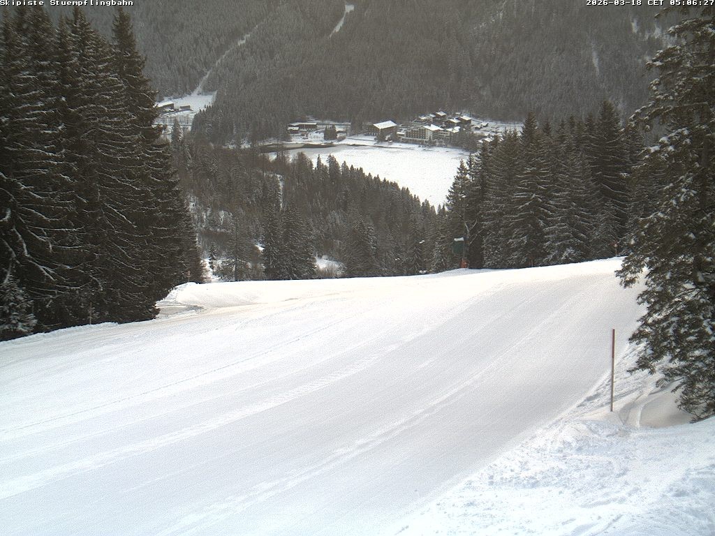 Archiv Foto Webcam Skiabfahrt "Stümpfling"