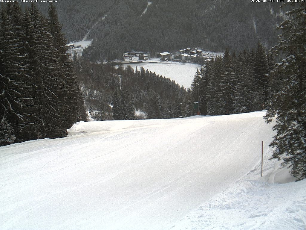 Archiv Foto Webcam Skiabfahrt "Stümpfling"