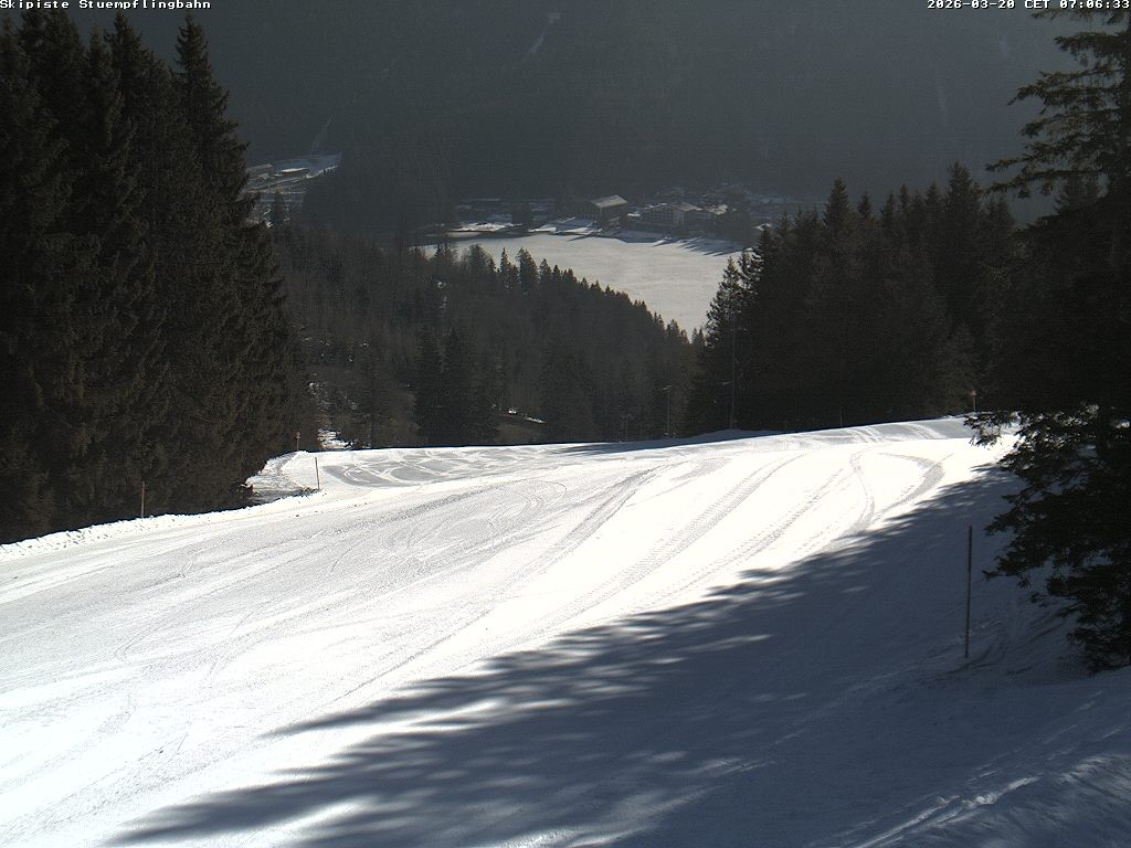 Archiv Foto Webcam Skiabfahrt "Stümpfling"