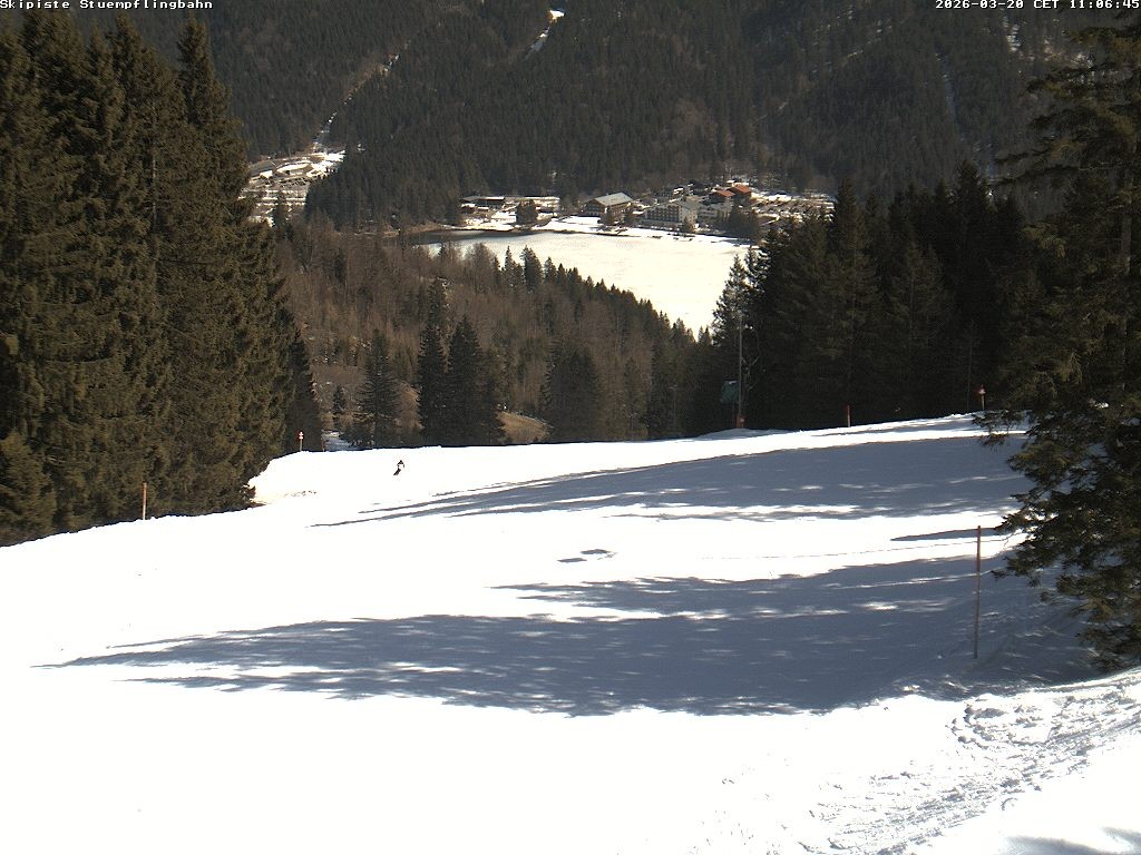 Archiv Foto Webcam Skiabfahrt "Stümpfling"