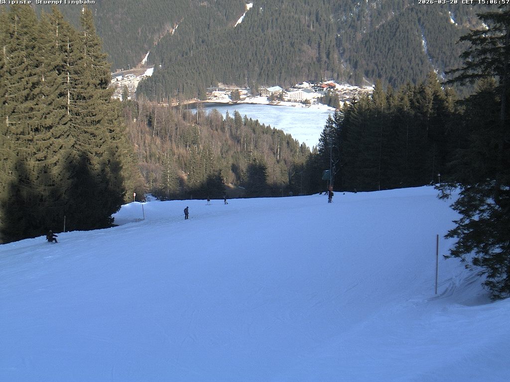 Archiv Foto Webcam Skiabfahrt "Stümpfling"