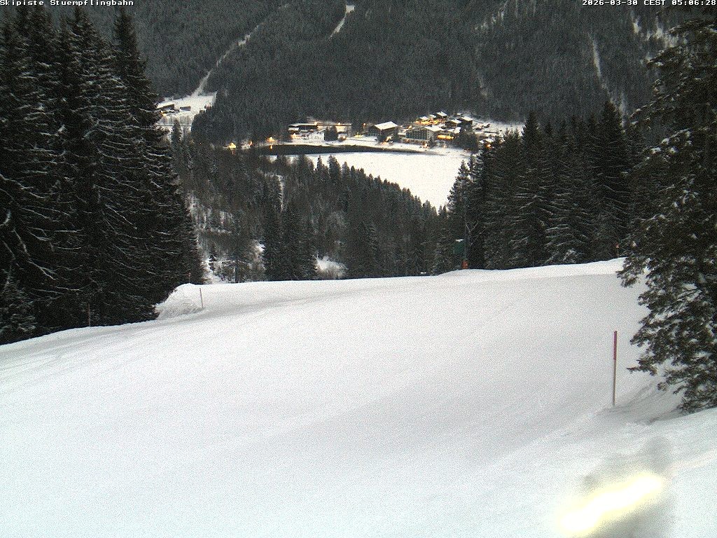 Archiv Foto Webcam Skiabfahrt "Stümpfling"