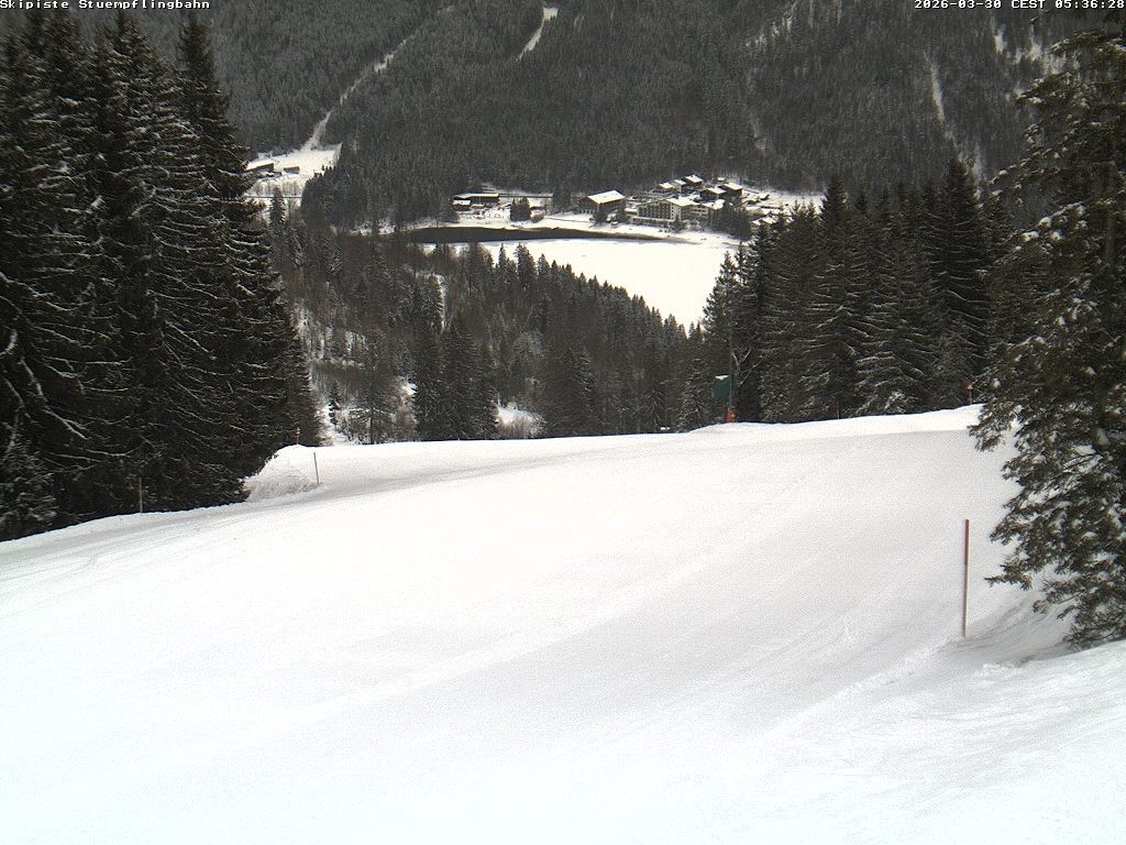 Archiv Foto Webcam Skiabfahrt "Stümpfling"