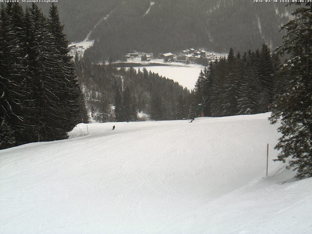 Archiv Foto Webcam Skiabfahrt "Stümpfling"