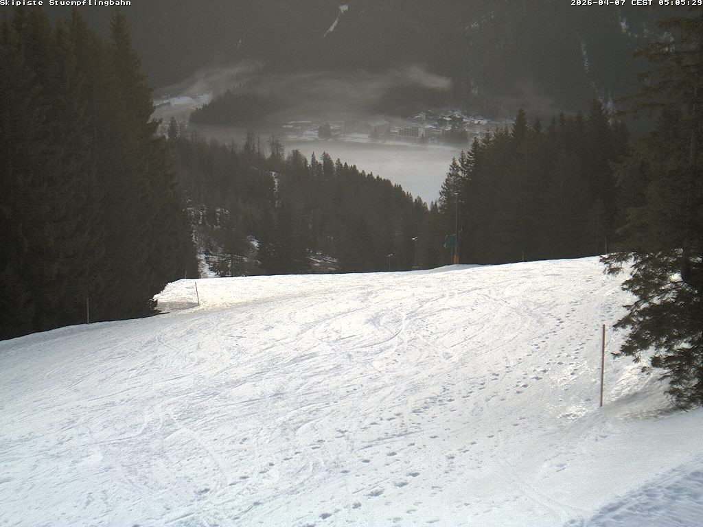 Archiv Foto Webcam Skiabfahrt "Stümpfling"