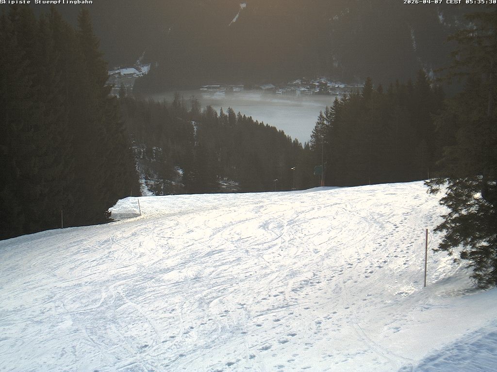 Archiv Foto Webcam Skiabfahrt "Stümpfling"