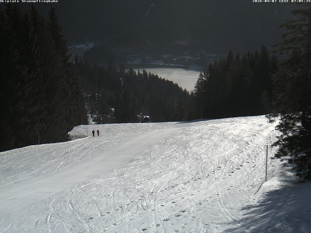 Archiv Foto Webcam Skiabfahrt "Stümpfling"
