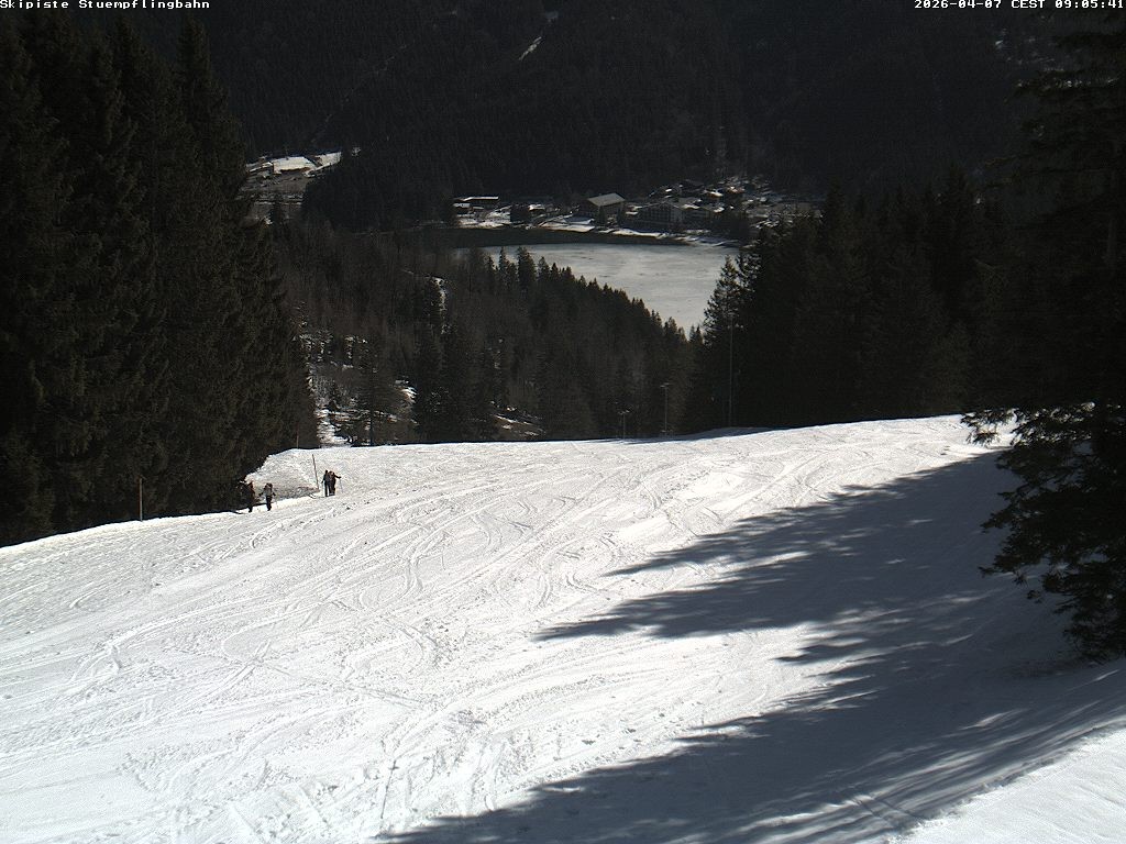 Archiv Foto Webcam Skiabfahrt "Stümpfling"