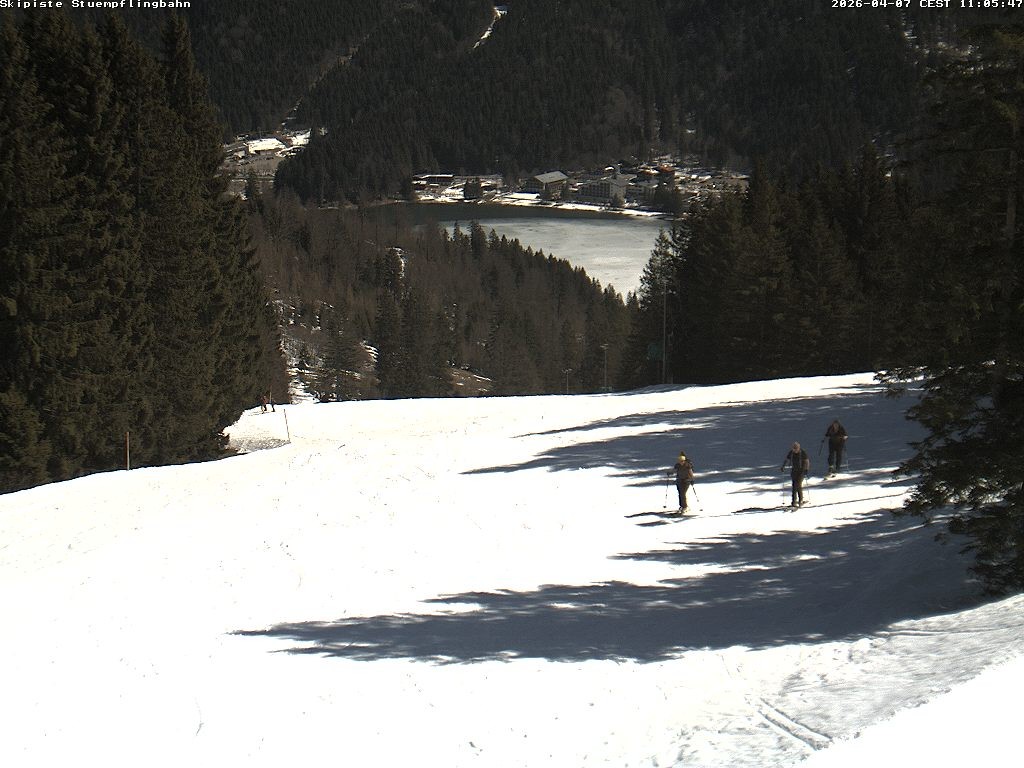 Archiv Foto Webcam Skiabfahrt "Stümpfling"