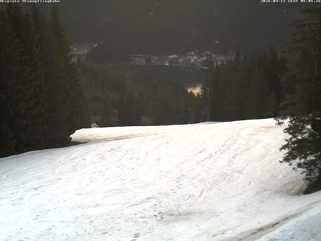 Archiv Foto Webcam Skiabfahrt "Stümpfling"