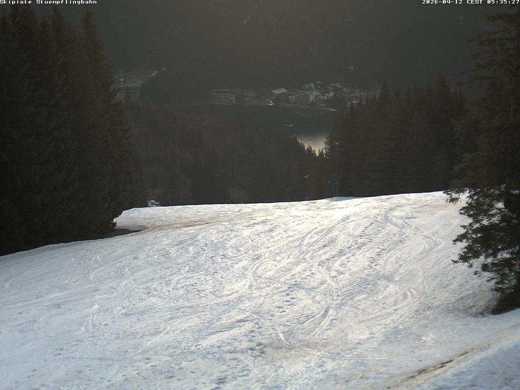 Archiv Foto Webcam Skiabfahrt "Stümpfling"