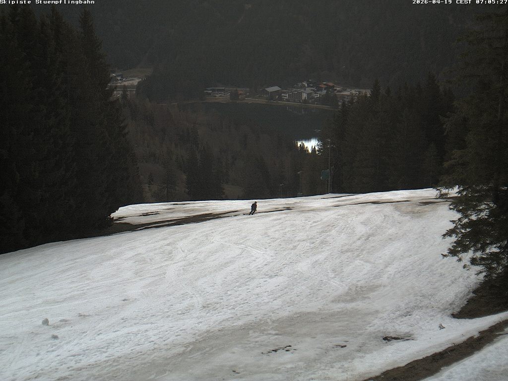 Archiv Foto Webcam Skiabfahrt "Stümpfling"