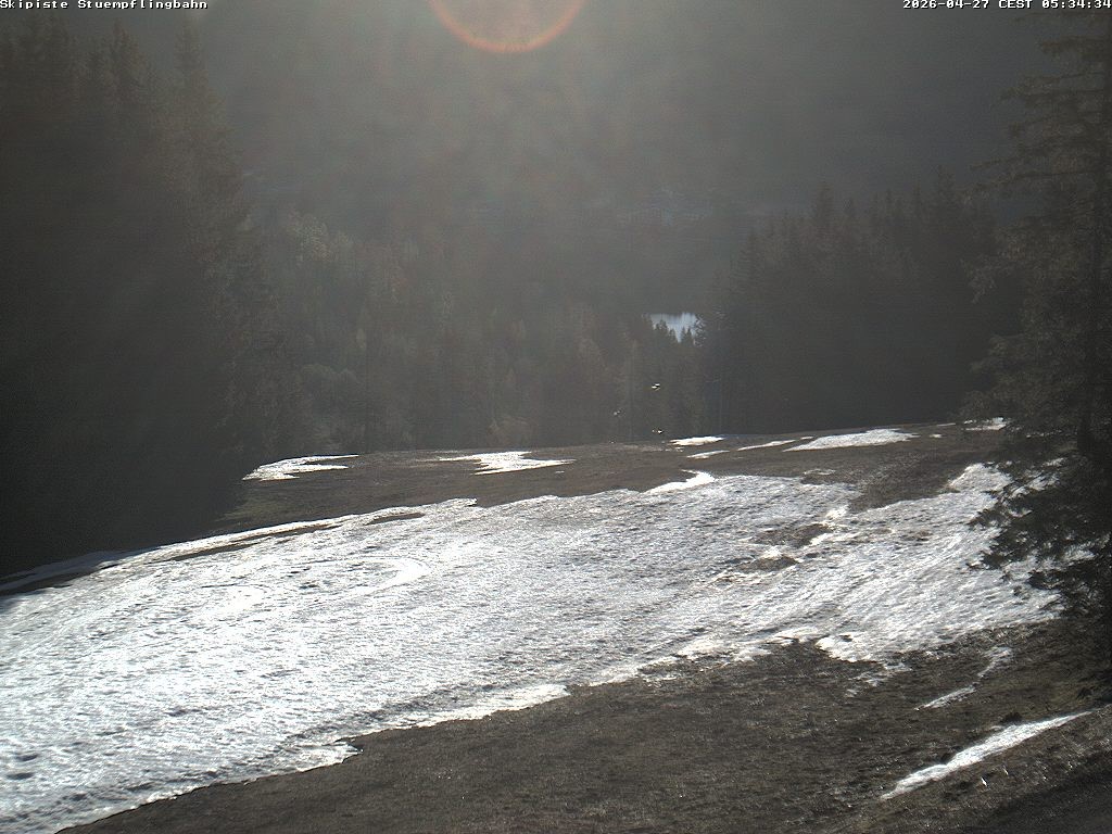 Archiv Foto Webcam Skiabfahrt "Stümpfling"