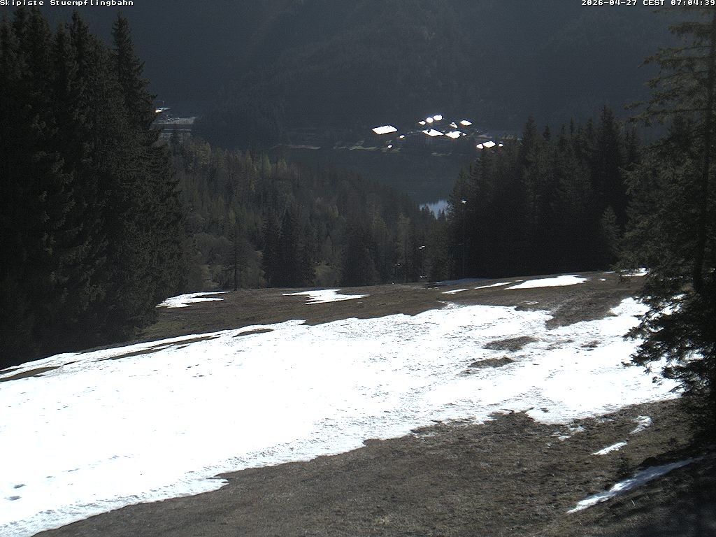 Archiv Foto Webcam Skiabfahrt "Stümpfling"