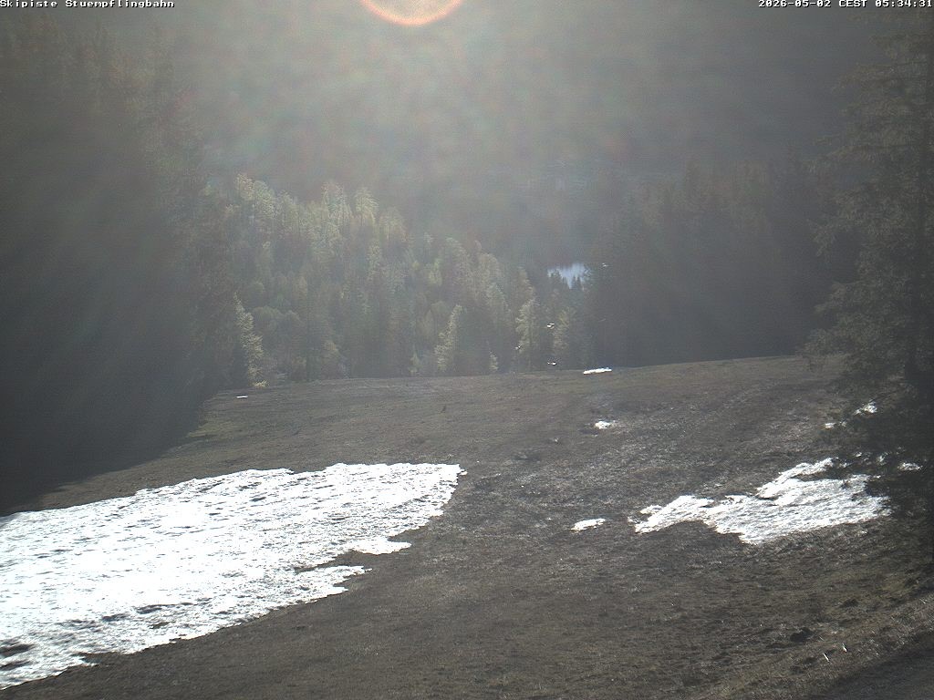 Archiv Foto Webcam Skiabfahrt "Stümpfling"